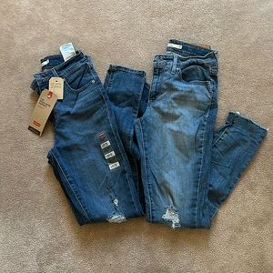 Skinny jeans Levi’s bundle 26&27 (26 NWT)